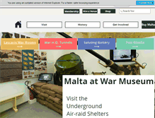 Tablet Screenshot of maltaatwarmuseum.com
